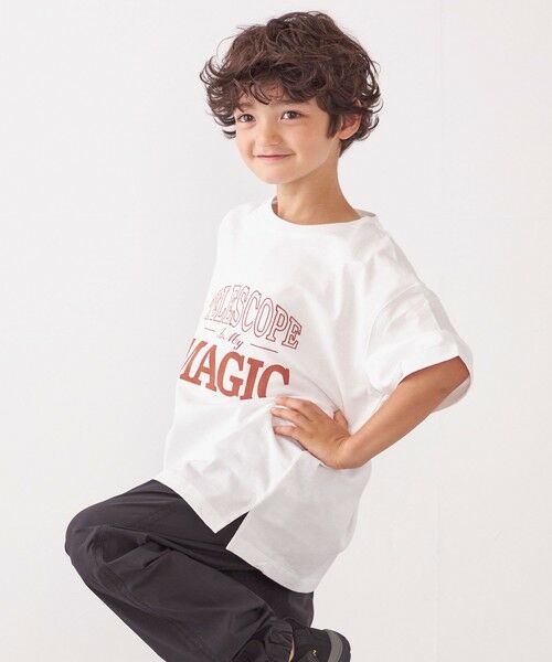 SHIPS / シップス Tシャツ | SHIPS any: プリント × 刺繍 ロゴ Tシャツ<KIDS> | 詳細4