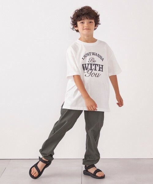 SHIPS / シップス Tシャツ | SHIPS any: プリント × 刺繍 ロゴ Tシャツ<KIDS> | 詳細12