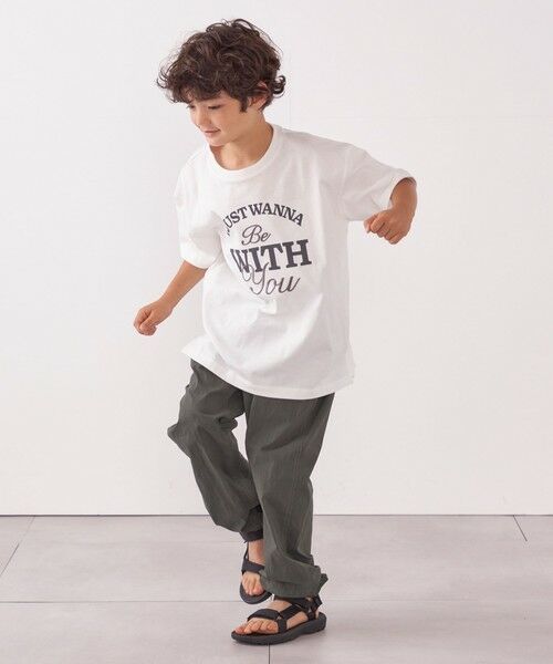 SHIPS / シップス Tシャツ | SHIPS any: プリント × 刺繍 ロゴ Tシャツ<KIDS> | 詳細13