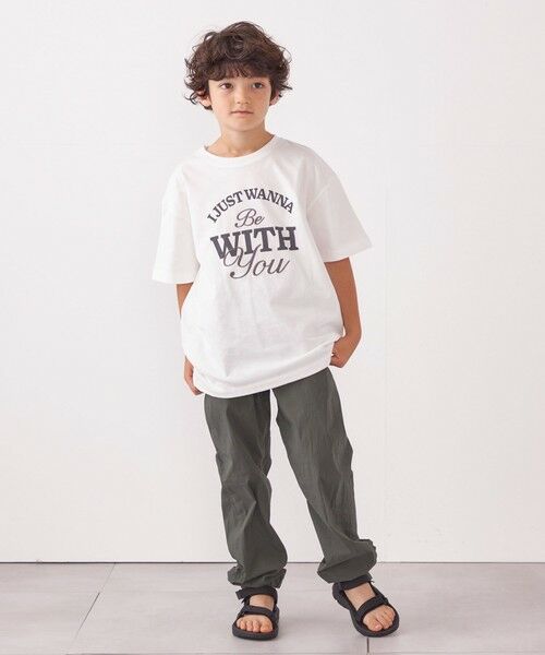 SHIPS / シップス Tシャツ | SHIPS any: プリント × 刺繍 ロゴ Tシャツ<KIDS> | 詳細14