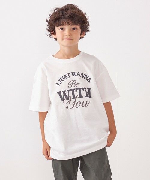 SHIPS / シップス Tシャツ | SHIPS any: プリント × 刺繍 ロゴ Tシャツ<KIDS> | 詳細15