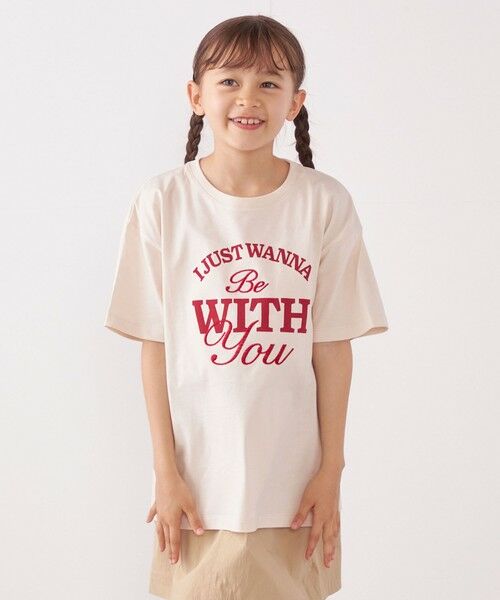 SHIPS / シップス Tシャツ | SHIPS any: プリント × 刺繍 ロゴ Tシャツ<KIDS> | 詳細22