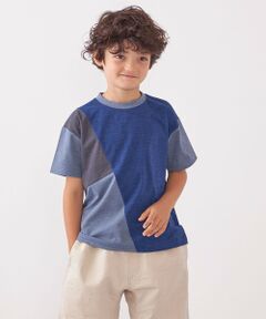 SHIPS / シップス Tシャツ | SHIPS any: パッチワーク デザイン Tシャツ<KIDS>◇