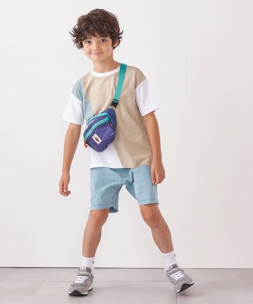 SHIPS / シップス Tシャツ | SHIPS any: パッチワーク デザイン Tシャツ<KIDS>◇ | 詳細1