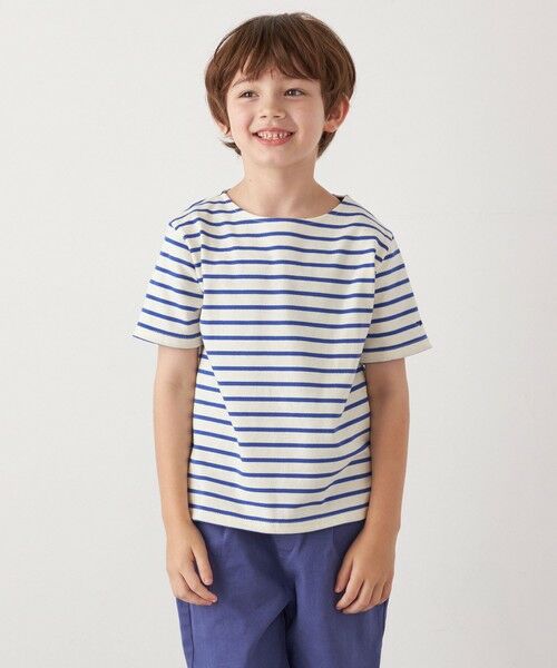 SHIPS / シップス Tシャツ | SHIPS any: マリンボーダー ボートネック Tシャツ<KIDS> | 詳細18