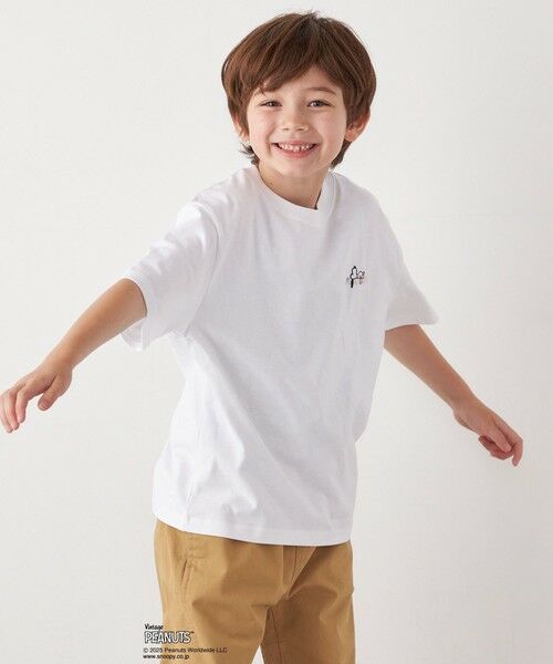 SHIPS / シップス Tシャツ | SHIPS any: SNOOPY コラボ ワンポイント カラー 刺繍 Tシャツ◇ | 詳細6