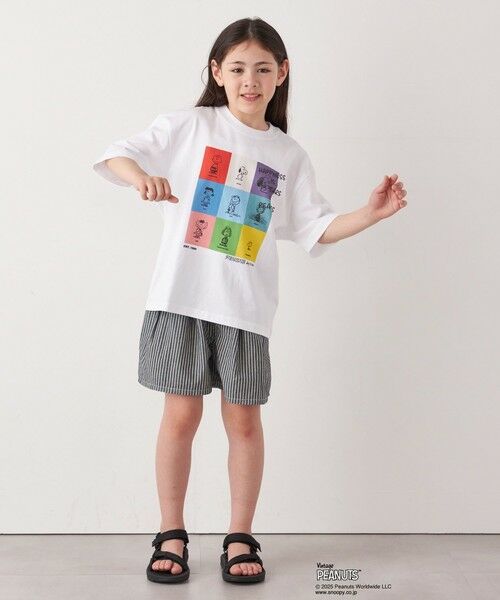 SHIPS / シップス Tシャツ | SHIPS any: SNOOPY コラボ ブロック グラフィック カラー プリント Tシャツ◇ | 詳細2