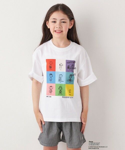 SHIPS / シップス Tシャツ | SHIPS any: SNOOPY コラボ ブロック グラフィック カラー プリント Tシャツ◇ | 詳細3