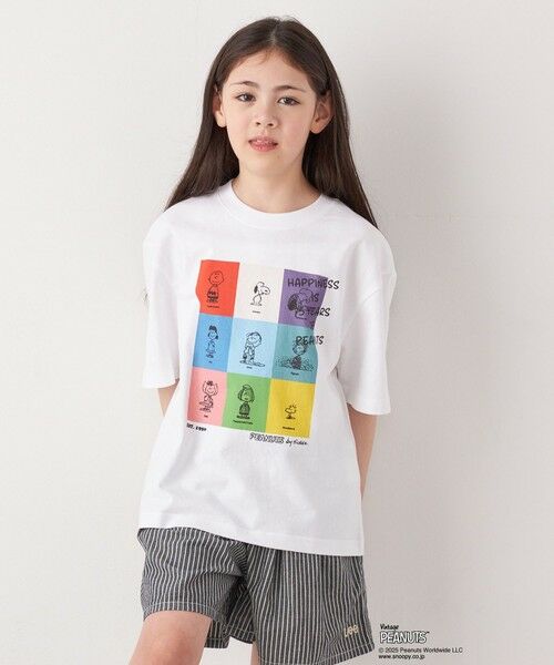 SHIPS / シップス Tシャツ | SHIPS any: SNOOPY コラボ ブロック グラフィック カラー プリント Tシャツ◇ | 詳細4