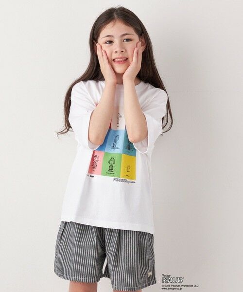 SHIPS / シップス Tシャツ | SHIPS any: SNOOPY コラボ ブロック グラフィック カラー プリント Tシャツ◇ | 詳細5