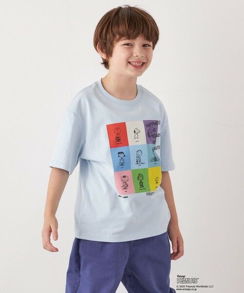 SHIPS / シップス Tシャツ | SHIPS any: SNOOPY コラボ ブロック グラフィック カラー プリント Tシャツ◇ | 詳細17