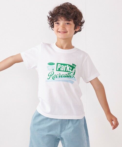 SHIPS / シップス Tシャツ | 【SHIPS any別注】G.R.S: NYC PARKS プリント Tシャツ<KIDS>(ホワイト)