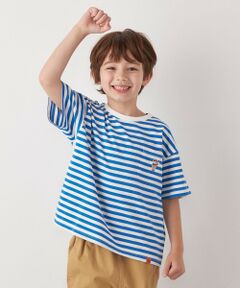 SHIPS / シップス Tシャツ | 【SHIPS any別注】UNIVERSAL OVERALL: WINDY Jr. ワッペン ボーダー Tシャツ <KIDS>