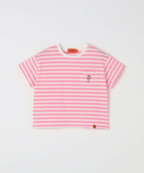 SHIPS / シップス Tシャツ | 【SHIPS any別注】UNIVERSAL OVERALL: WINDY Jr. ワッペン ボーダー Tシャツ <KIDS> | 詳細14