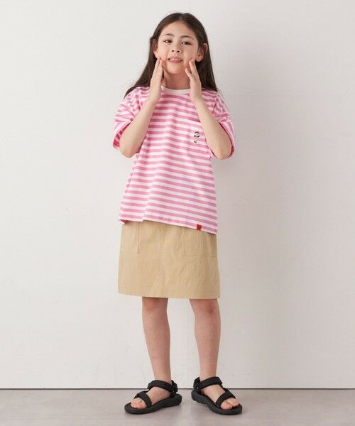 SHIPS / シップス Tシャツ | 【SHIPS any別注】UNIVERSAL OVERALL: WINDY Jr. ワッペン ボーダー Tシャツ <KIDS> | 詳細10
