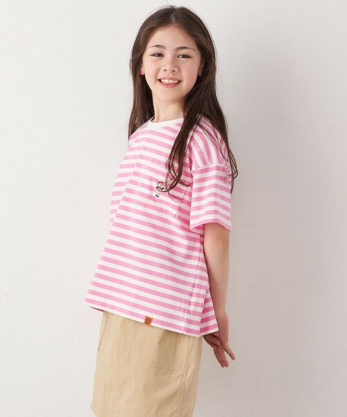 SHIPS / シップス Tシャツ | 【SHIPS any別注】UNIVERSAL OVERALL: WINDY Jr. ワッペン ボーダー Tシャツ <KIDS> | 詳細11
