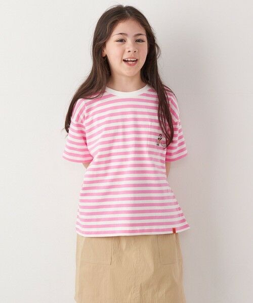 SHIPS / シップス Tシャツ | 【SHIPS any別注】UNIVERSAL OVERALL: WINDY Jr. ワッペン ボーダー Tシャツ <KIDS> | 詳細12
