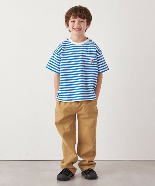 SHIPS / シップス Tシャツ | 【SHIPS any別注】UNIVERSAL OVERALL: WINDY Jr. ワッペン ボーダー Tシャツ <KIDS> | 詳細29