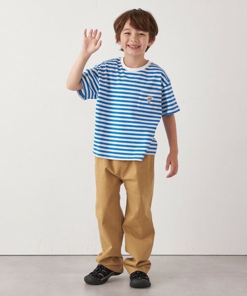 SHIPS / シップス Tシャツ | 【SHIPS any別注】UNIVERSAL OVERALL: WINDY Jr. ワッペン ボーダー Tシャツ <KIDS> | 詳細30