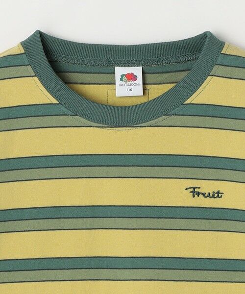 SHIPS / シップス Tシャツ | FRUIT OF THE LOOM: 刺繍 ロゴ カラー ボーダー Tシャツ<KIDS> | 詳細8