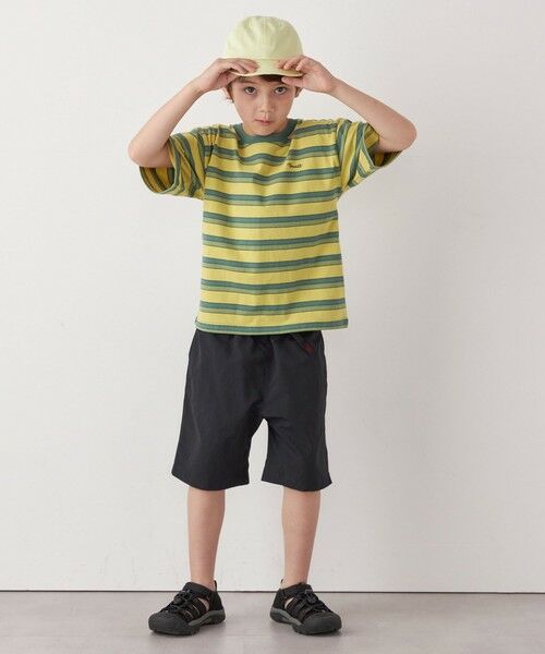 SHIPS / シップス Tシャツ | FRUIT OF THE LOOM: 刺繍 ロゴ カラー ボーダー Tシャツ<KIDS> | 詳細1