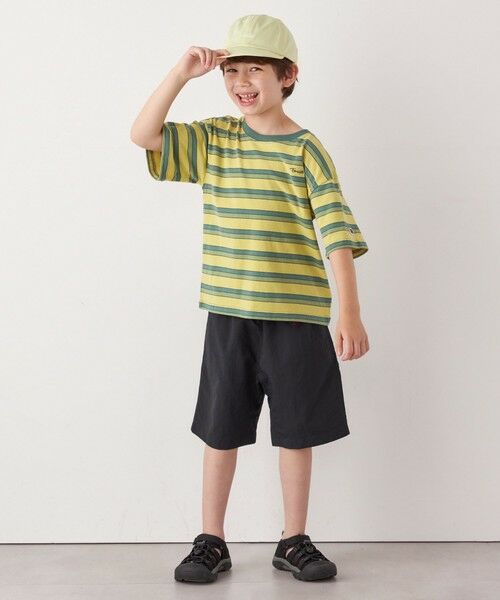 SHIPS / シップス Tシャツ | FRUIT OF THE LOOM: 刺繍 ロゴ カラー ボーダー Tシャツ<KIDS> | 詳細2