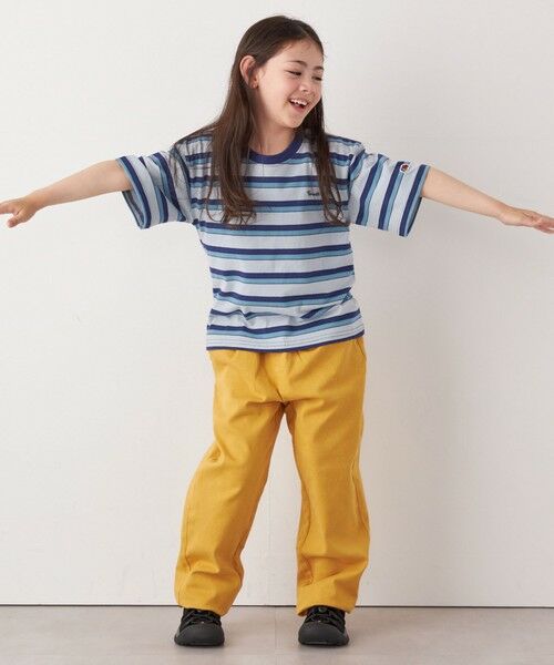 SHIPS / シップス Tシャツ | FRUIT OF THE LOOM: 刺繍 ロゴ カラー ボーダー Tシャツ<KIDS> | 詳細16