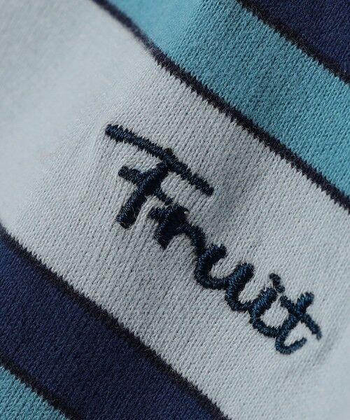 SHIPS / シップス Tシャツ | FRUIT OF THE LOOM: 刺繍 ロゴ カラー ボーダー Tシャツ<KIDS> | 詳細21