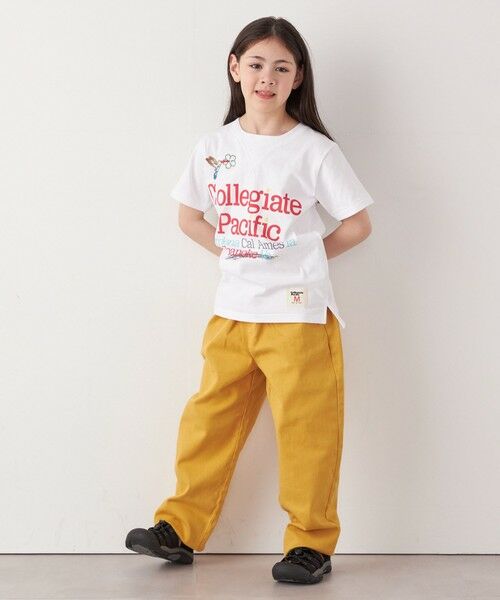 SHIPS / シップス Tシャツ | 【SHIPS any別注】Collegiate Pacific:〈洗濯機可能〉Vガゼット プリント & 刺繍 Tシャツ<KIDS> | 詳細1