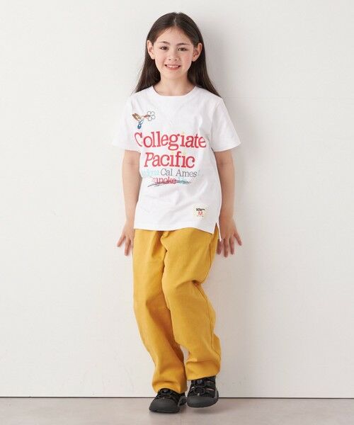 SHIPS / シップス Tシャツ | 【SHIPS any別注】Collegiate Pacific:〈洗濯機可能〉Vガゼット プリント & 刺繍 Tシャツ<KIDS> | 詳細2