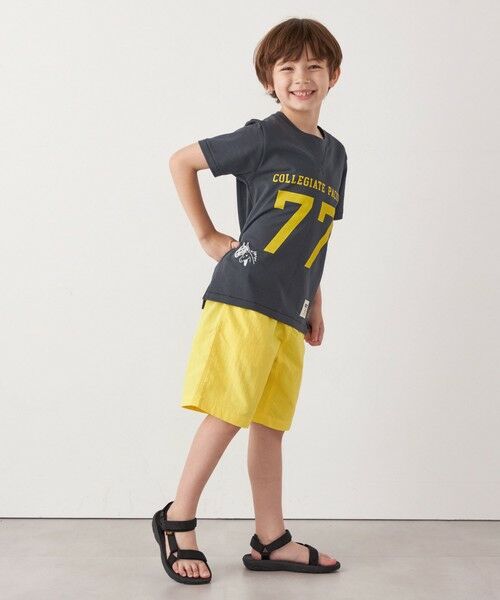 SHIPS / シップス Tシャツ | 【SHIPS any別注】Collegiate Pacific:〈洗濯機可能〉Vガゼット プリント & 刺繍 Tシャツ<KIDS> | 詳細10