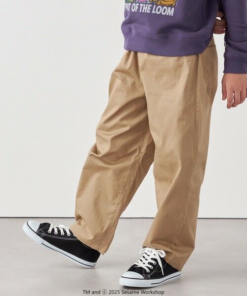 SHIPS / シップス その他パンツ | SHIPS any:〈洗濯機可能〉ツイル ストレッチ ワイド カーブ パンツ <KIDS> | 詳細4