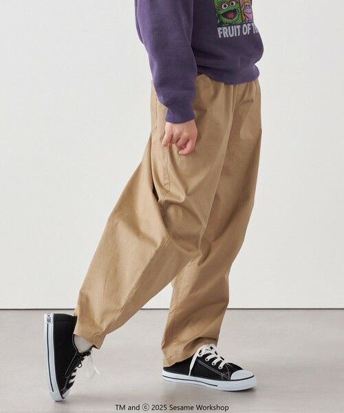 SHIPS / シップス その他パンツ | SHIPS any:〈洗濯機可能〉ツイル ストレッチ ワイド カーブ パンツ <KIDS> | 詳細5