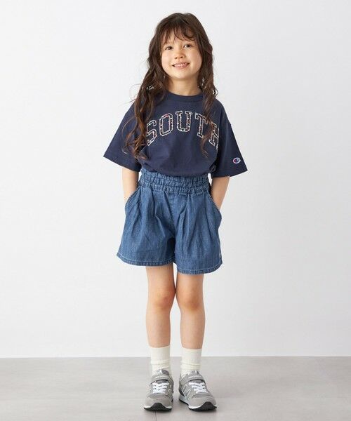 SHIPS / シップス ショート・ハーフ・半端丈パンツ | Lee:ライト デニム キュロット <KIDS>◇ | 詳細3