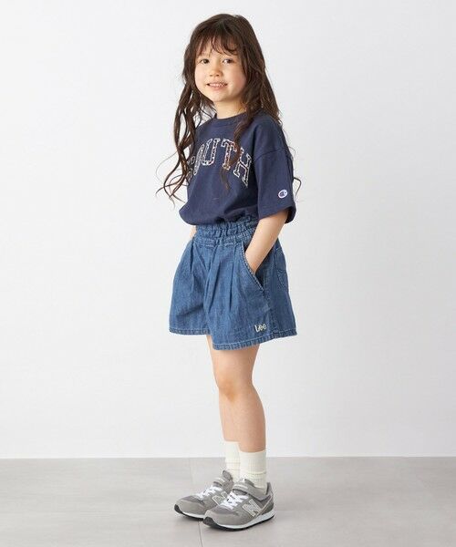 SHIPS / シップス ショート・ハーフ・半端丈パンツ | Lee:ライト デニム キュロット <KIDS>◇ | 詳細4