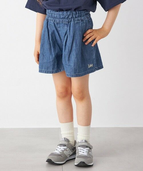 SHIPS / シップス ショート・ハーフ・半端丈パンツ | Lee:ライト デニム キュロット <KIDS>◇(ブルー)