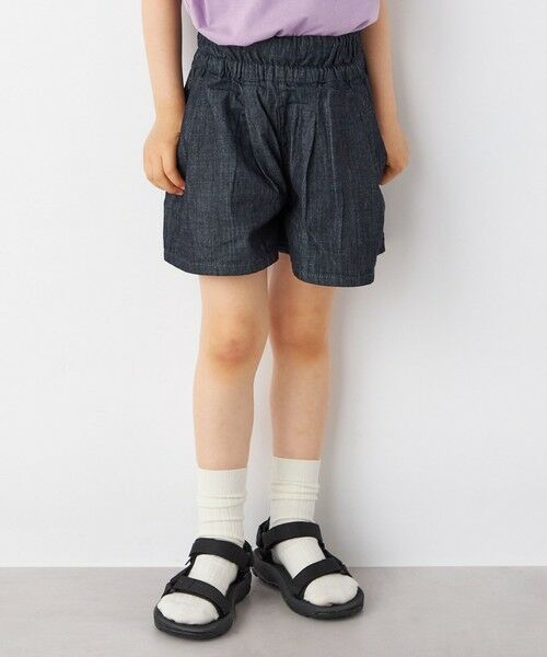 SHIPS / シップス ショート・ハーフ・半端丈パンツ | Lee:ライト デニム キュロット <KIDS>◇ | 詳細12