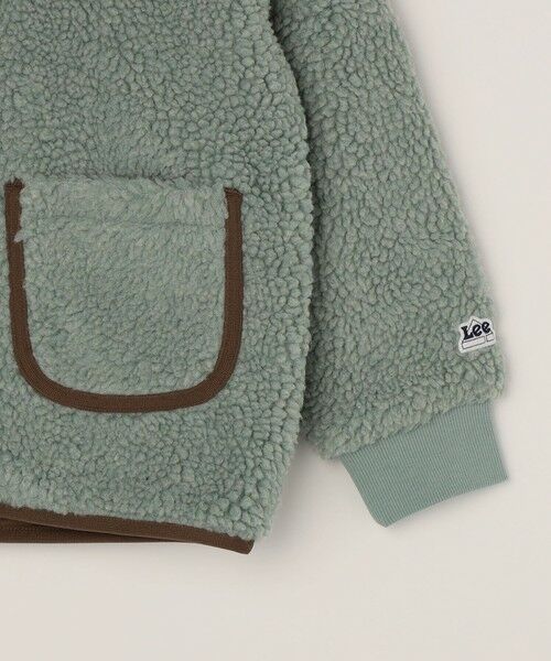 SHIPS / シップス ブルゾン | Lee:〈洗濯機可能〉刺繍 ロゴ ボア ポケット ジャケット <KIDS> | 詳細6
