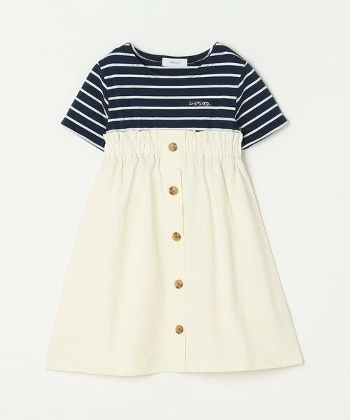 SHIPS / シップス ロング・マキシ丈ワンピース | SHIPS any: ロゴ 刺繍 ボーダー ドッキング ワンピース <KIDS> | 詳細6