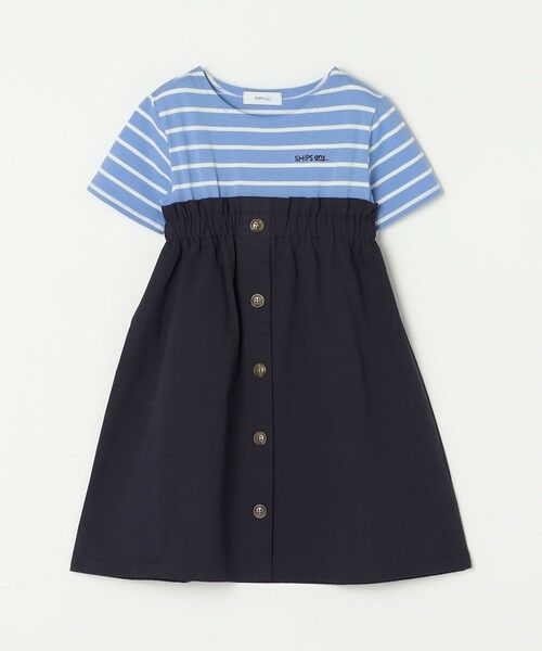 SHIPS / シップス ロング・マキシ丈ワンピース | SHIPS any: ロゴ 刺繍 ボーダー ドッキング ワンピース <KIDS> | 詳細23