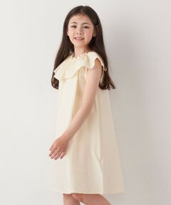 SHIPS / シップス ロング・マキシ丈ワンピース | SHIPS any: シアサッカー フリルカラー ノースリーブ ワンピース <KIDS>