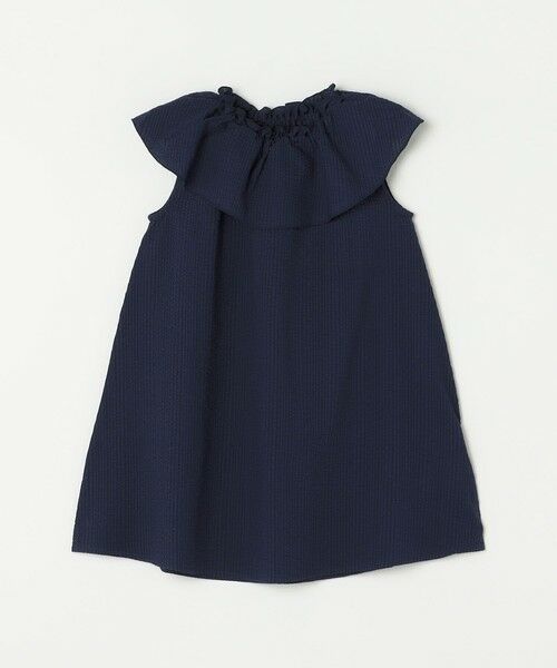 SHIPS / シップス ロング・マキシ丈ワンピース | SHIPS any: シアサッカー フリルカラー ノースリーブ ワンピース <KIDS> | 詳細13