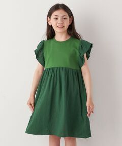 SHIPS / シップス ロング・マキシ丈ワンピース | SHIPS any: 〈洗濯機可能〉フリル ギャザー 切り替え ワンピース <KIDS>