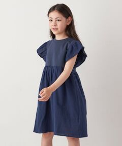 SHIPS / シップス ロング・マキシ丈ワンピース | SHIPS any: 〈洗濯機可能〉フリル ギャザー 切り替え ワンピース <KIDS>