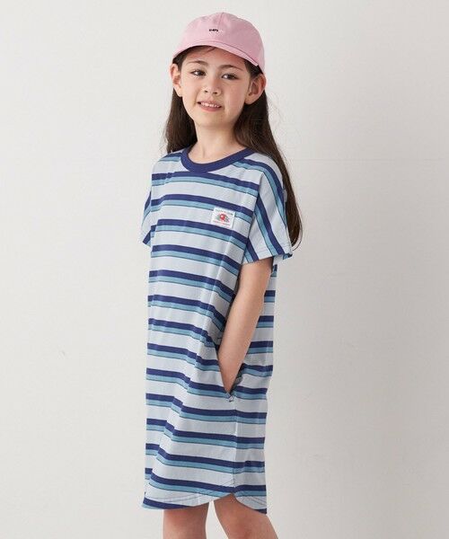 SHIPS / シップス ロング・マキシ丈ワンピース | FRUIT OF THE LOOM: 刺繍 ロゴ カラー ボーダー ワンピース<KIDS> | 詳細5