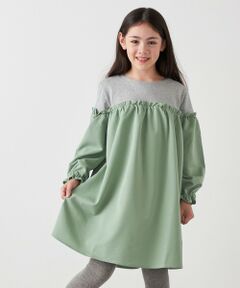 SHIPS / シップス ロング・マキシ丈ワンピース | SHIPS any:〈洗濯機可能〉ボーダー/ソリッド 切り替え ワンピース<KIDS>