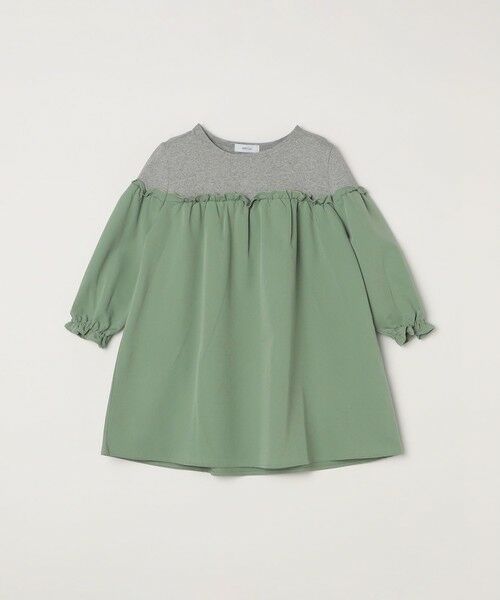 SHIPS / シップス ロング・マキシ丈ワンピース | SHIPS any:〈洗濯機可能〉ボーダー/ソリッド 切り替え ワンピース<KIDS> | 詳細13