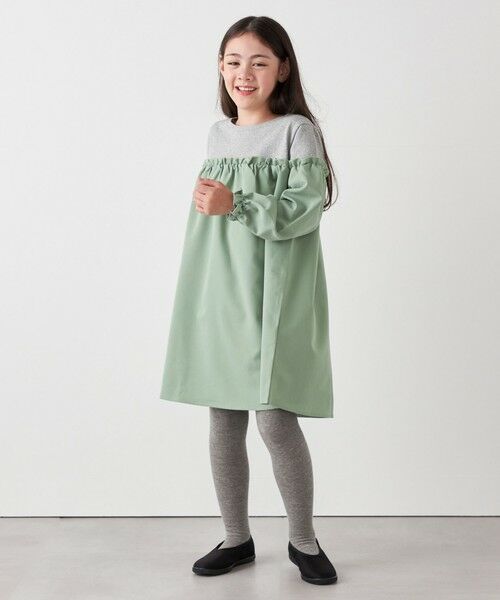 SHIPS / シップス ロング・マキシ丈ワンピース | SHIPS any:〈洗濯機可能〉ボーダー/ソリッド 切り替え ワンピース<KIDS> | 詳細9