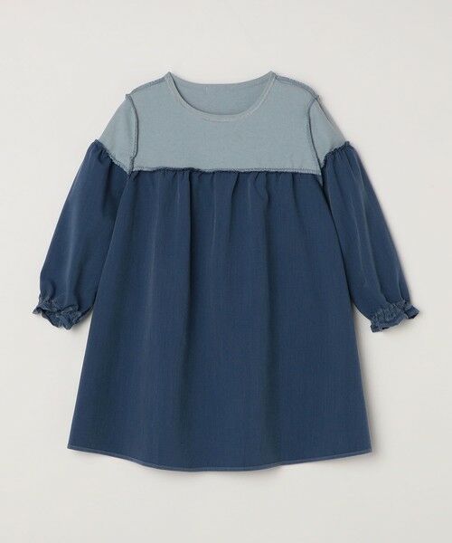 SHIPS / シップス ロング・マキシ丈ワンピース | SHIPS any:〈洗濯機可能〉ボーダー/ソリッド 切り替え ワンピース<KIDS> | 詳細22