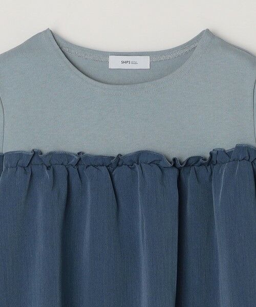 SHIPS / シップス ロング・マキシ丈ワンピース | SHIPS any:〈洗濯機可能〉ボーダー/ソリッド 切り替え ワンピース<KIDS> | 詳細24